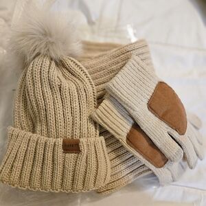 Cozy Knit Hat, Scarf, and Glove Set